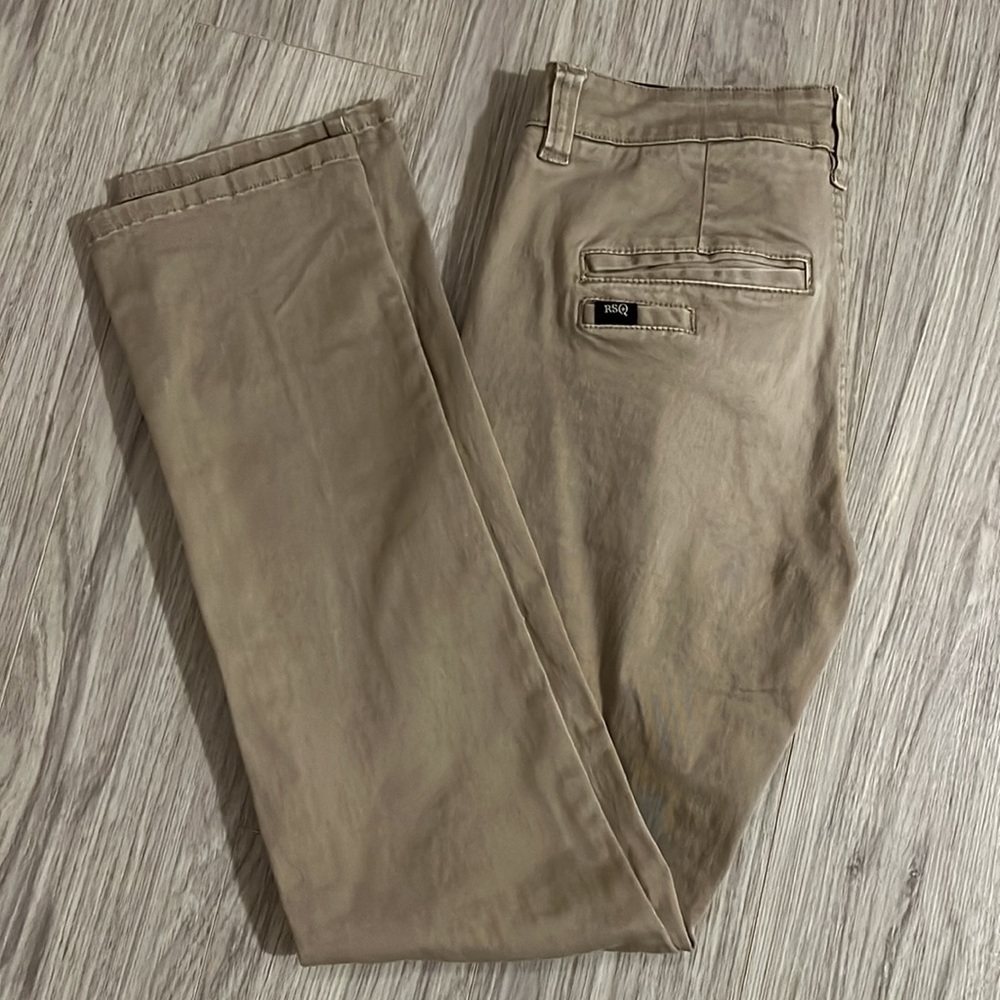 Tilly’s RSQ Slim Straight Chino waist 29 length 32 in khaki color